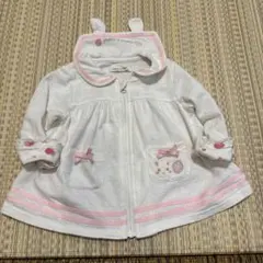 クーラクール　ウサギとイチゴ刺繍　カーディガン