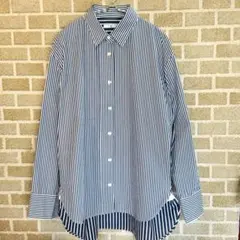 UNIQLO ユニクロ +J スーピマコットンオーバーサイズストライプシャツ M