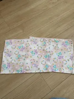 クマうさぎ フラットポーチ 同サイズ同柄2枚セット ハンドメイド