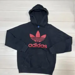 adidas フード付きパーカー M ブラック　アディダス