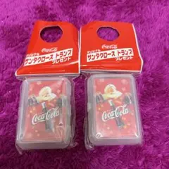 《未使用品》コカコーラ★クリスマス サンタクロース トランプ 2個セット