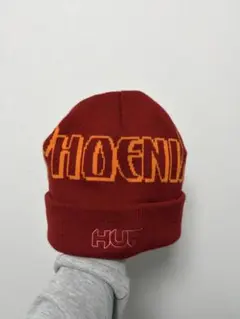 HUF PHOENIXロゴ ニット帽 赤