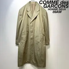 希少 89年製 コムデギャルソン オムドゥ 上質 デザイン チェスターコート S