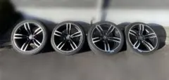BMW 3シリーズ タイヤホイールセット リムガード付き ブラック塗装