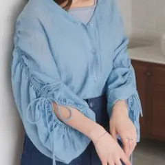 kastane Vあきシアーワッシャードロストシャツのサムネイル