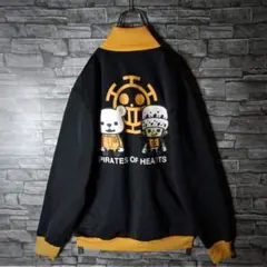 ONE PIECEジャージ トラファルガー・ロー＆ベポ バックロゴ 切替リブ