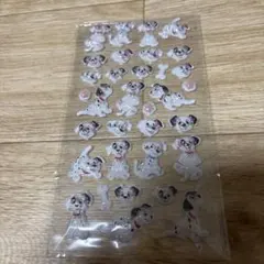 ★101匹わんちゃん　★ボンボンドロップ風シール　★立体シール