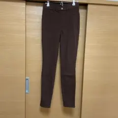 HEATTECH ブラウン スキニーパンツ Mサイズ