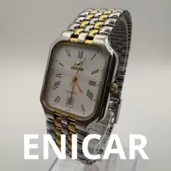 ENICAR 腕時計 スクエア ゴールド シルバー クォーツのサムネイル