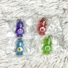 ガチャ　ケアベア クリアマスコットチャーム2 セミコンプ　めじるしアクセサリー