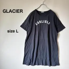 GLACIER（グラシア）CARLISLE ロゴTシャツ グレー Lサイズ 丈長のサムネイル