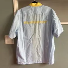 Supreme ジップアップ 半袖シャツ ライトブルー Lのサムネイル