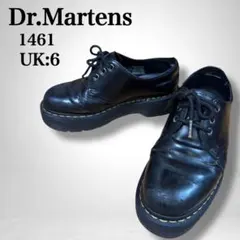 【ジャンク品】ドクターマーチン 1461 3ホール 厚底 ブラックレザーシューズ