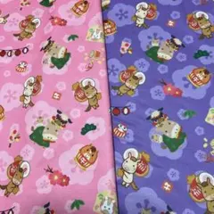 SALE⭐︎ポリエステル裏毛ニット生地2セット