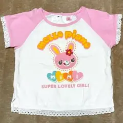 レア メゾピアノ ミミポポ 半袖 Tシャツ トップス ピンク 平成レトロ 希少品