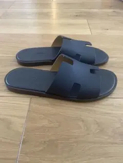 格安！即決！エルメス　イズミール　Hカット　サンダル　紺色 格安！即決！エルメス イズミール Hカット サンダル 紺色 5～7cm