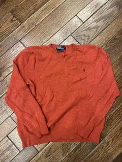 Polo by Ralph Lauren オレンジ Vネックセーター