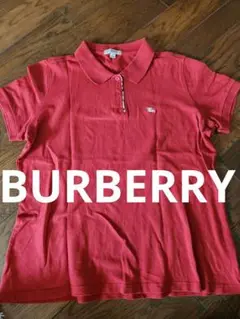 BURBERRY 赤 ポロシャツ XL