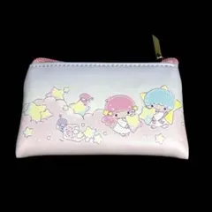 キキララ50周年記念　トレーディングフラットポーチ❣️リトルツインスターズ⑦