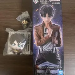 이치방쿠지 進撃の巨人 A賞 エレン フィギュア マスコット ちょこのっ3点セット