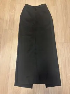 【未使用】AUNT MARIE'S ロングタイトスカート ブラック MTサイズのサムネイル