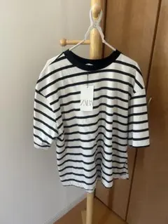 ZARA ボーダー 半袖 Tシャツ 新品タグ付きのサムネイル