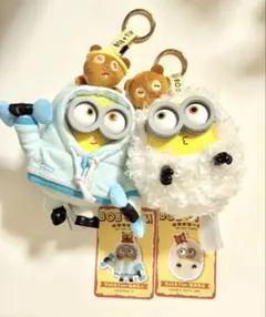 52TOYS bob+tim ミニオン ぬいぐるみ キーホルダー キーリング