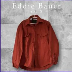 Eddie Bauer レッド　オレンジ コットンシャツ