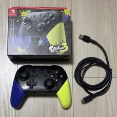 【美品】NintendoSwitch純正プロコントローラー スプラ3モデル