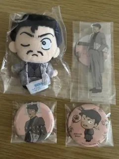 名探偵コナン セガラッキーくじ G賞 毛利小五郎　ぬいぐるみ F賞アクスタ 缶バ