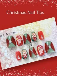 クリスマスネイルチップ☆オーダー承ります！