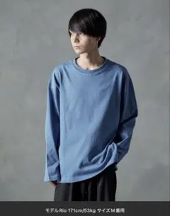 【Nilway】フレアスリーブルーズベーシックロンT Mサイズ　ブルー