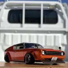 国産名車 1/24 日産 チェリークーペ X-1R カスタム 旧車 ミニカー