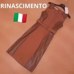 RINASCIMENTO 【定価3万円】スリムに見えるワンピース ブラウンのサムネイル