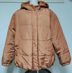 サマンサモスモス ブルー フード付き コーラルオレンジ ダウン ジャケット