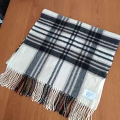 ナノユニバース　カシミヤ チェック柄ストール