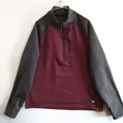A913　L.L.Bean　プルオーバートラックトップ　L　灰臙脂　US古着