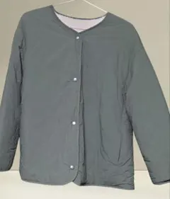 UNIQLO 　キルティングボアリバーシブルジャケット　カーキ