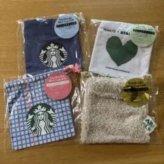 スターバックス ミニカップギフト 巾着 のみ　4個セットのサムネイル