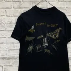 USA製90sヴィンテージTシャツ！シングルステッチブラック古着S 0602