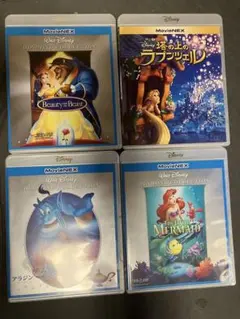 상태좋음 ディズニー 4作品 MovieNEX Blu-ray 純正ケース