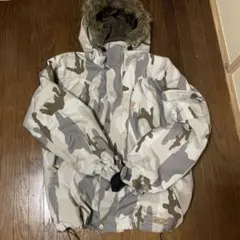 迷彩・カモ柄　ファーダウン　ジャケット　y2k 00s