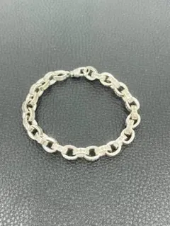 S925 ペーパーチェーン ブレスレット ヴィンテージ / 22cm