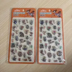 Disney Zootopia ディズニー ズートピア ぷくぷくシール 2セット