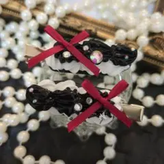 ヘアクリップ ホイップデコ 2個セット