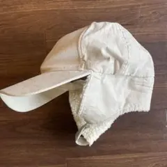 キャップ ベージュ　ボア