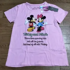 新品　ミッキー　ミニー 　Tシャツ 140サイズ　ピンク