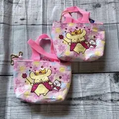 セリア ポムポムプリン　マイクロバッグチャーム　2個セット　A