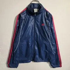 adidas アディダス ナイロン トラックジャケット 3ライン レディース M
