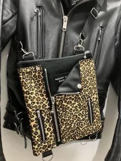 GlyPhS punkrockレオパードfホールminiメッセンジャーショルダー